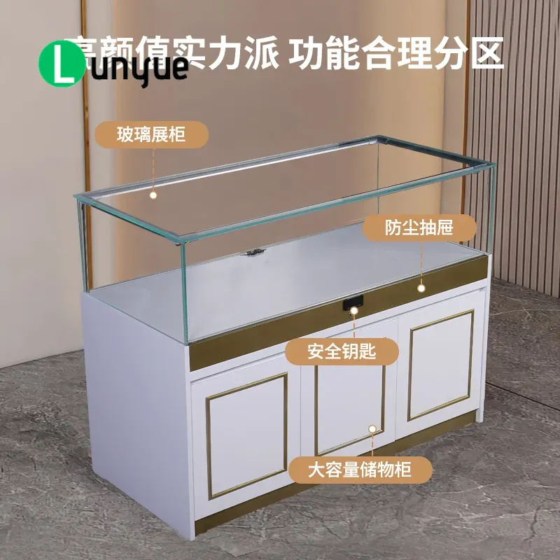 Wooden Display Cabinet for Des - đánh giá và giá Luxury Skincare Design