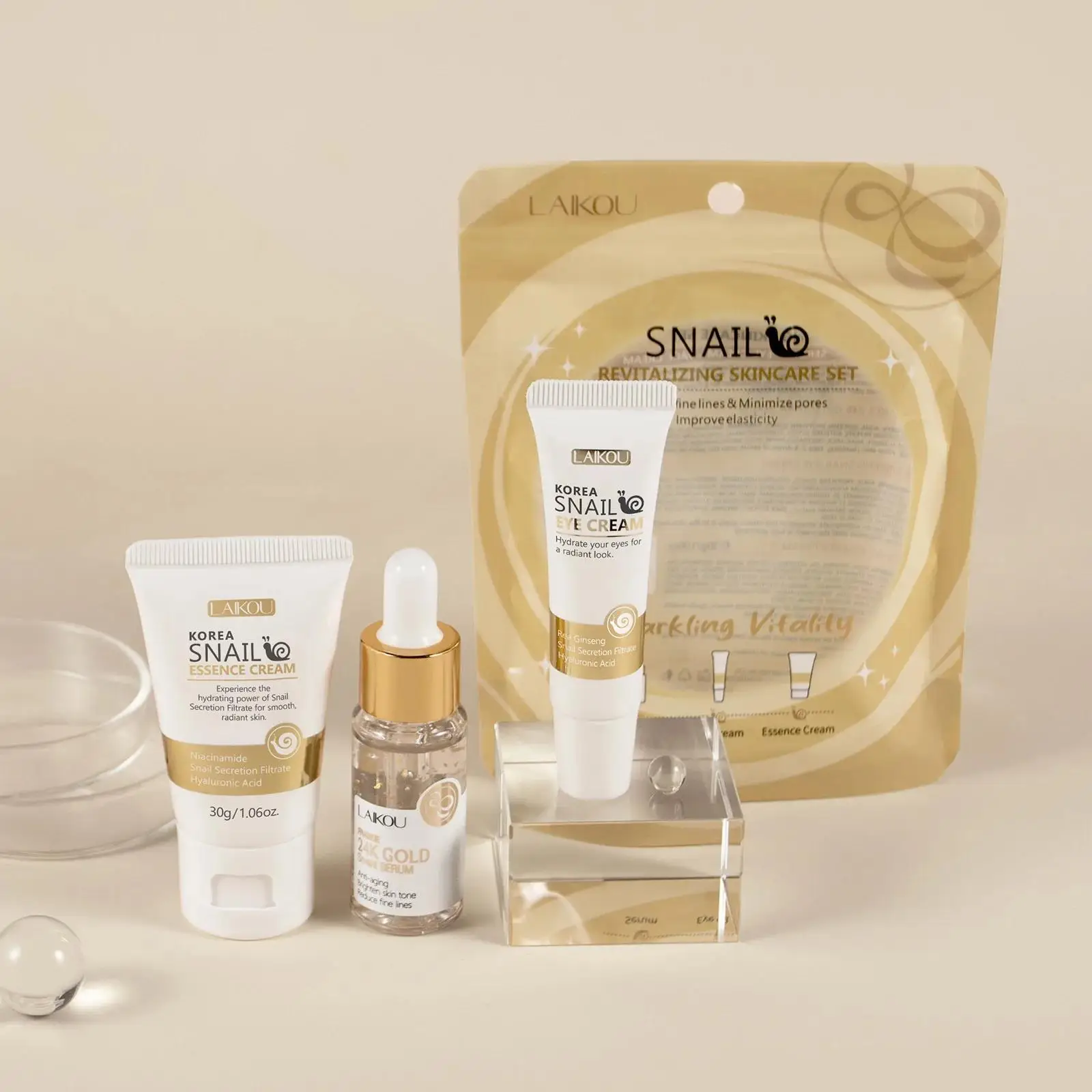 24K Gold Snail Repair Serum Ey - đánh giá và giá Luxury Skincare Cream